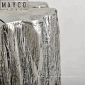 Mayco Accent Furniture Tree Trunk Naturalist Elegant Gold Silver Tree Stump Accent Coffee Side Table